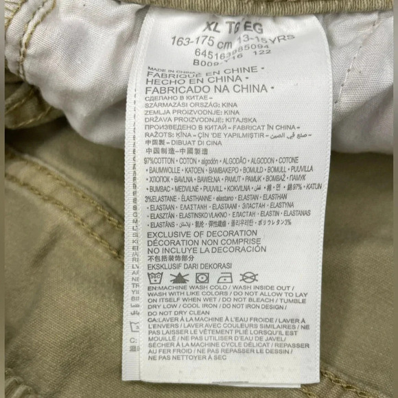 Levi’s Boys’ Slim Fit Beige Shorts XL - Drawstring Elastic Waist Band - Picture 5 of 7